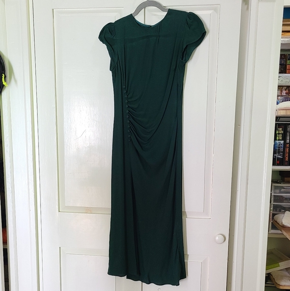 REFORMATION Frasier Dress in Forest, 6P - Picture 4 of 7